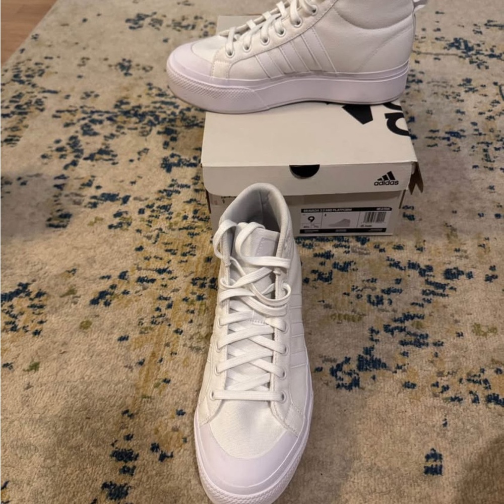 Adidas White Sneakers with Sleek Design